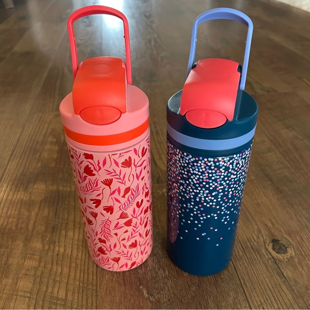 Set of 2 - Kirkland's Home 20 oz Tumblers Water Beverage Bottles NWT